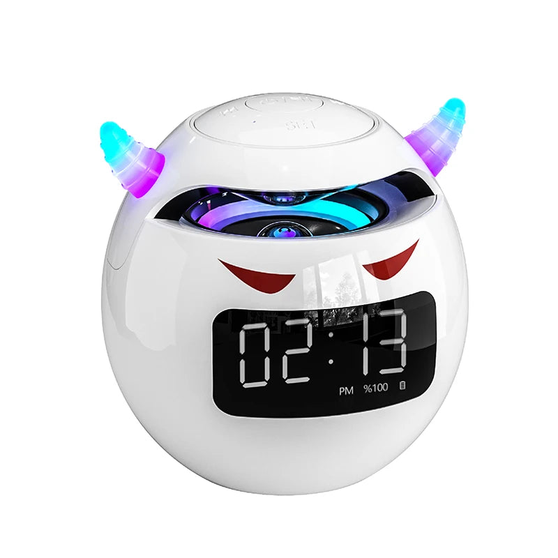Bluetooth Alarm Clock Speaker with LED Display – Wireless Mini Music Player with Subwoofer & 3D Stereo Sound
