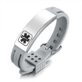 Custom Engraved Medical Alert Bracelet - Personalized Stainless Steel ID Jewelry for Men & Women