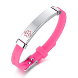 Custom Engraved Medical Alert Bracelet - Personalized Stainless Steel ID Jewelry for Men & Women