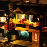 4-in-1 LED Building Block Light Set - USB-Powered City Street Lamps for LEGO Compatible Sets