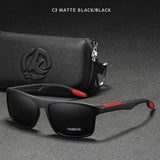 Gafas de sol polarizadas TR90 ultraligeras KDEAM: gafas deportivas rectangulares con protección UV400 para hombres y mujeres