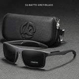 Gafas de sol polarizadas TR90 ultraligeras KDEAM: gafas deportivas rectangulares con protección UV400 para hombres y mujeres