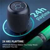 Portable Waterproof Bluetooth Speaker with 24H Playtime & 10W Bass Boost