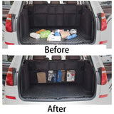 Universal Car Trunk Organizer – Large Capacity Backseat Storage Bag with Mesh Pockets