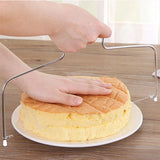 Adjustable Stainless Steel Cake Slicer – Height Adjustable Baking & Decorating Tool