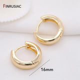 Trendy Gold Plated Hoop Earrings for Women – Classic Round Circle Design