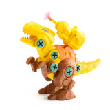 Juego de construcción de dinosaurios: kit de montaje DIY con destornillador y lanzador para niños