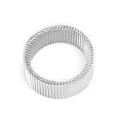 Stylish Punk Twist Ring – 304 Stainless Steel Geometric Jewelry for Women