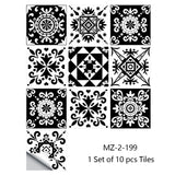 Mandala Crystal Hard Film Tiles Wall Stickers – Waterproof PVC Peel & Stick Decals for Kitchen, Bathroom, and Home Decor