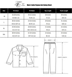 Men’s Silk Pajama Set – Full Sleeve Luxury Loungewear with Button Closure and Elastic Waist