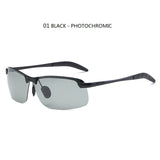 Men's Photochromic Polarized Sunglasses – UV400 Adaptive Lenses for Driving & Sports