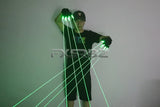 Green Laser Beam Gloves – LED Flash Finger Light Show for DJs, Performers & Nightclub Events