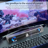 USB Stereo Soundbar Speaker for Projectors, PCs & Phones – 9D Surround with AUX & USB Connection