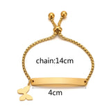 Custom Engraved Couple Name Bracelet – Romantic Stainless Steel Link Design