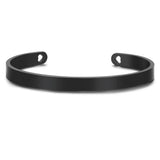 Custom Engraved Cuff Bracelet - Personalized Stainless Steel Bangle for Women & Men