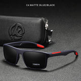 Gafas de sol polarizadas TR90 ultraligeras KDEAM: gafas deportivas rectangulares con protección UV400 para hombres y mujeres