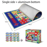 Kids Ludo Game Mat - Portable Foam Board Game Carpet for Family Fun