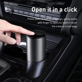 Baseus Car Trash Bin – Sleek & Compact Alloy Garbage Can for Cars & Desktops