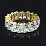 Elegant 925 Sterling Silver Diamond Wedding Ring for Women