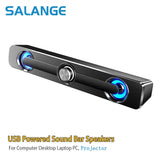 USB Stereo Soundbar Speaker for Projectors, PCs & Phones – 9D Surround with AUX & USB Connection