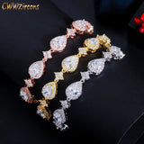 Elegant Water Drop Cubic Zirconia Tennis Bracelet for Women