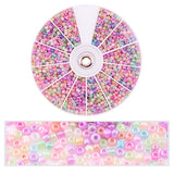 2000-Piece Glass Seed Beads Kit - 12-Color DIY Jewelry Making Set for Bracelets & Necklaces