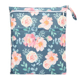 [Sigzagor] Bolsa seca y húmeda con dos cremalleras para pañales de bebé, impermeable, reutilizable, 36 cm x 29 cm