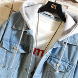 Men’s Hooded Denim Jacket – Lightweight Casual Outerwear for Spring & Autumn