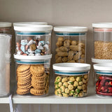 Recipiente hermético para almacenar alimentos: organizador de cocina de plástico sin BPA