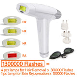 2-in-1 IPL Laser Hair Removal Device - Permanent At-Home Hair Remover for Face & Body