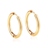 Stainless Steel Small Hoop Earrings – Unisex Trend for 2024