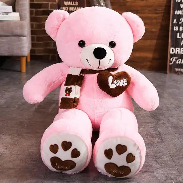 Plush Bear Stuffed Toy – Soft Cotton Animal Doll for Kids and Collectors