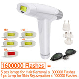 2-in-1 IPL Laser Hair Removal Device - Permanent At-Home Hair Remover for Face & Body
