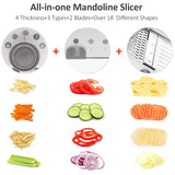 Adjustable Stainless Steel Mandoline Slicer – Multi-Function Vegetable Cutter & Grater