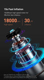 Mini Portable Car Air Compressor with Fast Inflation & Auto Shut-Off