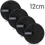 4-Pack Reusable Makeup Remover Pads – Microfiber Cleansing Discs for Gentle Makeup Removal