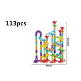 DIY Marble Run Race Track Building Set – 105-Piece Educational STEM Toy for Kids