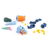 Juego de construcción de dinosaurios: kit de montaje DIY con destornillador y lanzador para niños