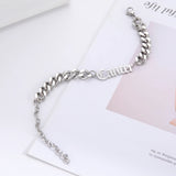 Personalized Stainless Steel Name Bracelet - Custom Engraved Cuban Chain Jewelry