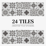 Juego de 24 pegatinas de azulejos de colores claros para pared, papel tapiz para renovación del hogar, cocina, baño, impermeables, autoadhesivas