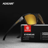 KDEAM Polarized Photochromic Sunglasses – Square Outdoor UV400 Eyewear for Men & Women