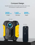 Portable Digital Car Tire Inflator with Auto Shut-Off & LED Light
