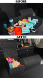 PU Leather Car Trunk Organizer Box with Lid | Foldable Auto Storage Bag for Vehicle Cargo