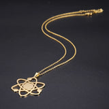 Stainless Steel Galaxy Pendant Choker – Planet Necklace for Women