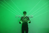 Green Laser Beam Gloves – LED Flash Finger Light Show for DJs, Performers & Nightclub Events