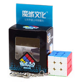 Llavero con cubo mágico MoYu Mini 3x3: juguete de rompecabezas profesional y llavero educativo