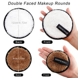 4-Pack Reusable Makeup Remover Pads – Microfiber Cleansing Discs for Gentle Makeup Removal