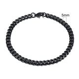 Stainless Steel Punk Chain Bracelet – Unisex Chunky Link Jewelry