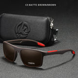 Gafas de sol polarizadas TR90 ultraligeras KDEAM: gafas deportivas rectangulares con protección UV400 para hombres y mujeres