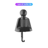 Clip universal para rejilla de ventilación de coche con cabezal esférico de 17 mm: soporte seguro para todos los teléfonos inteligentes